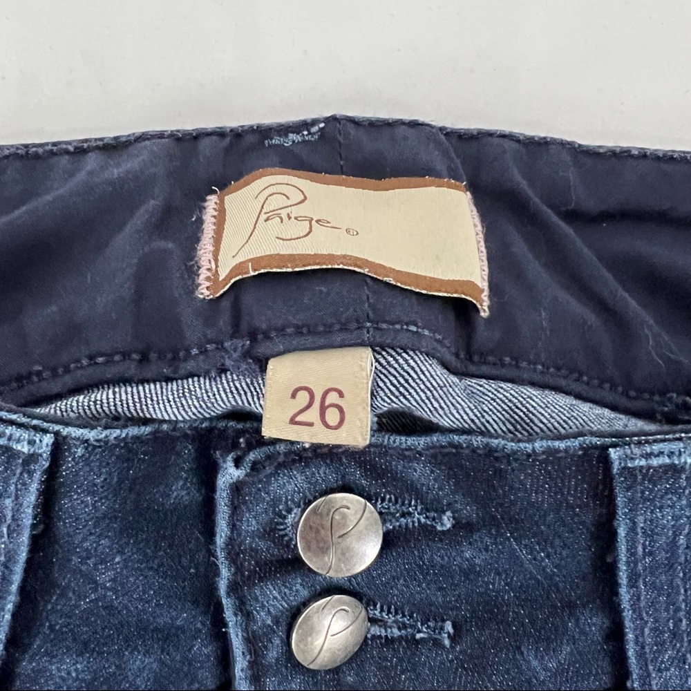 PAIGE • H.H Boot Dark Wash Jeans Size 26 - Picture 10 of 12